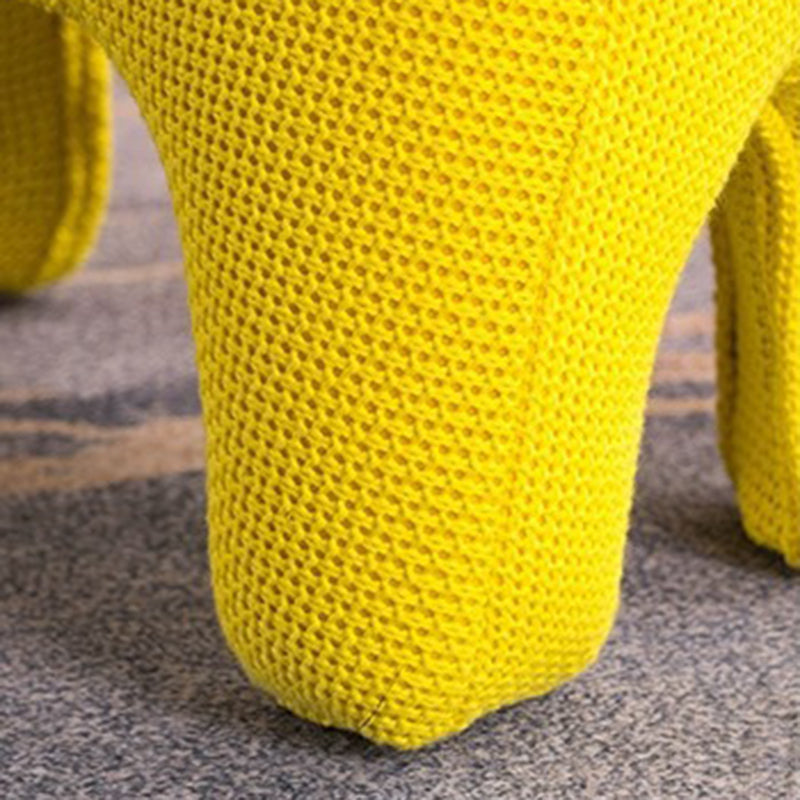 Lumendat Modern Minimalist Giraffe-Shaped Knitted Cotton Sponge Kid Accent Chair For Living Room Lumendat