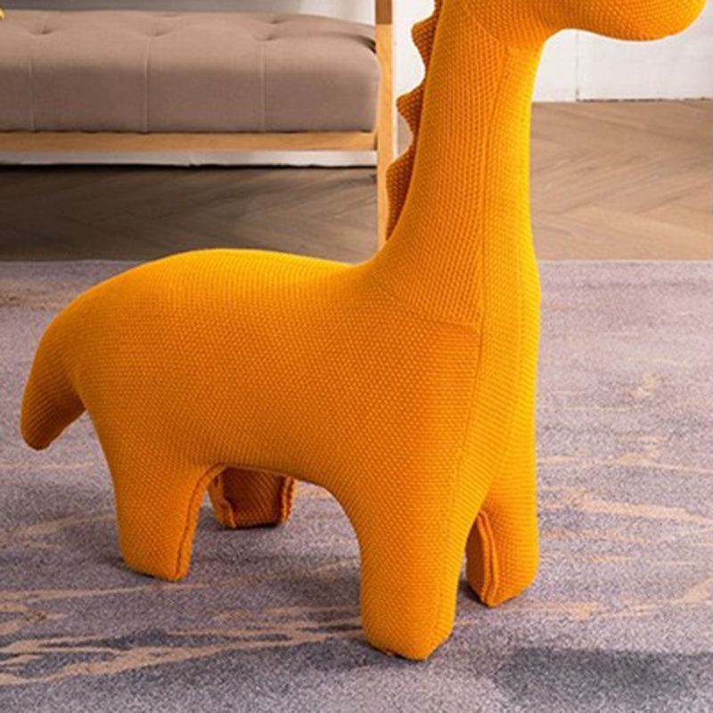 Lumendat Modern Minimalist Giraffe-Shaped Knitted Cotton Sponge Kid Accent Chair For Living Room Lumendat