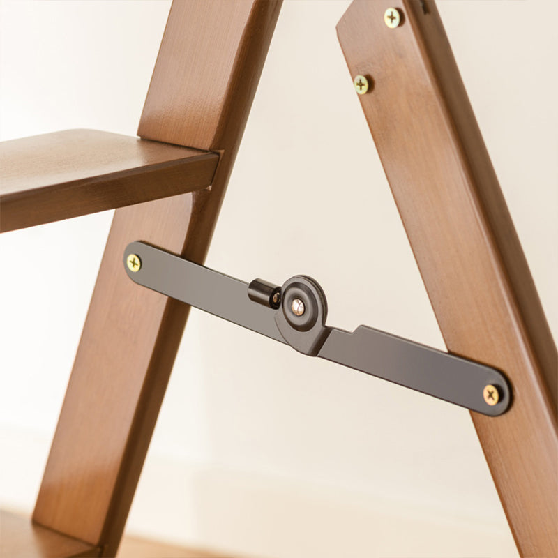 Modern Minimalist A-Shaped Bamboo Step Stool Backrest Foldable For Dining Room DFM-F