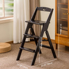 Modern Minimalist A-Shaped Bamboo Step Stool Backrest Foldable For Dining Room DFM-F