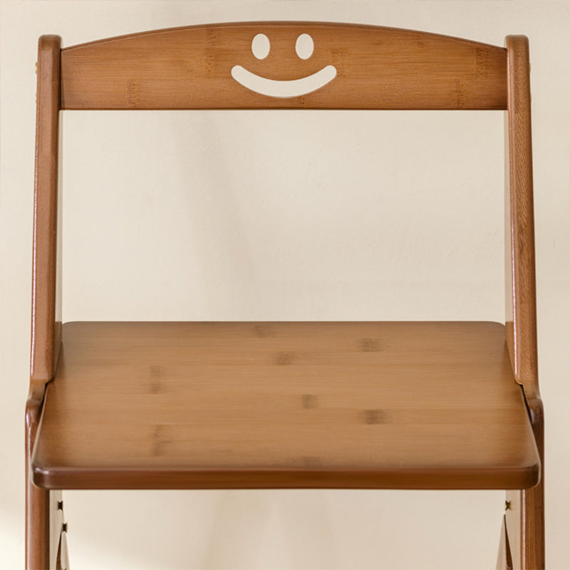 Modern Minimalist A-Shaped Bamboo Step Stool Backrest Foldable For Dining Room DFM-F