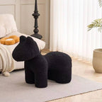 Lumendat Modern Minimalist Pony-Shaped Lambswool Sponge Kid Accent Chair Durable For Living Room Lumendat