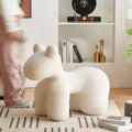 Lumendat Modern Minimalist Pony-Shaped Lambswool Sponge Kid Accent Chair Durable For Living Room Lumendat