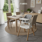 Lumendat Modern Minimalist Curved Polypropylene Solid Wood Kids' Dining Chair Backrest Armrest For Dining Room Lumendat