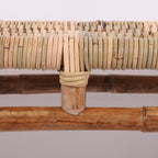 Modern Minimalist Bamboo Rattan Bench Solid Bamboo Frame & Woven Rattan: Sturdy, Lightweight, Eco-Friendly & Breathable Seating For Patio And Balcony Lumendat