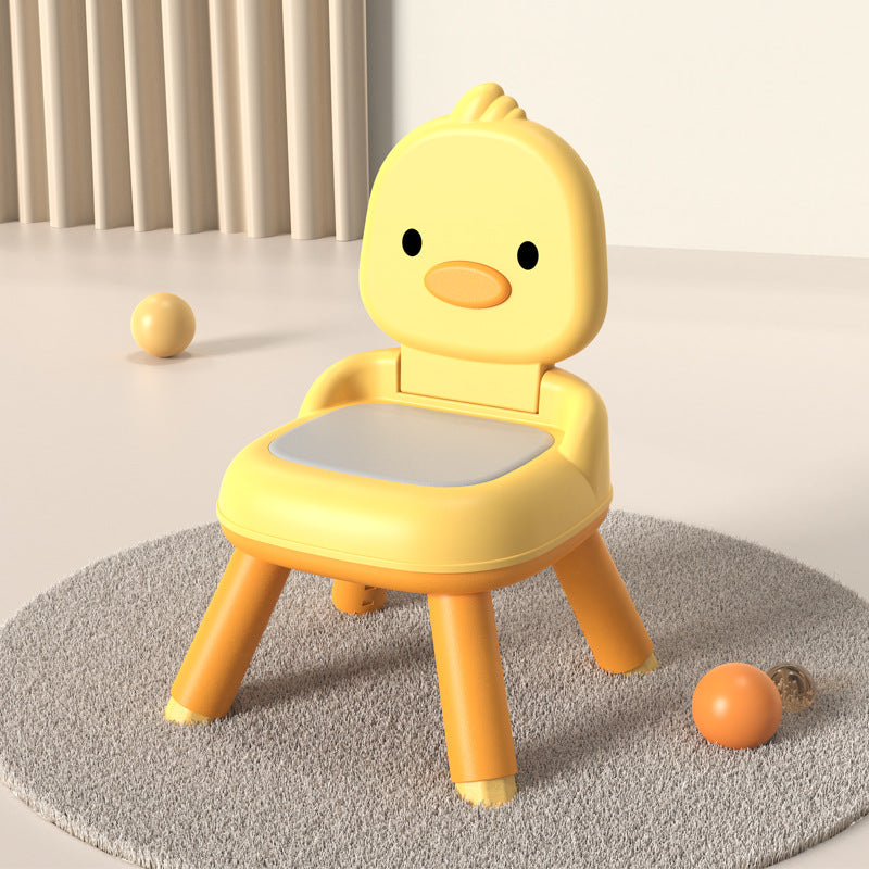 Lumendat Modern Minimalist Square Cushion Polypropylene PU Leather Kids' Low Stool Backrest For Living Room Lumendat