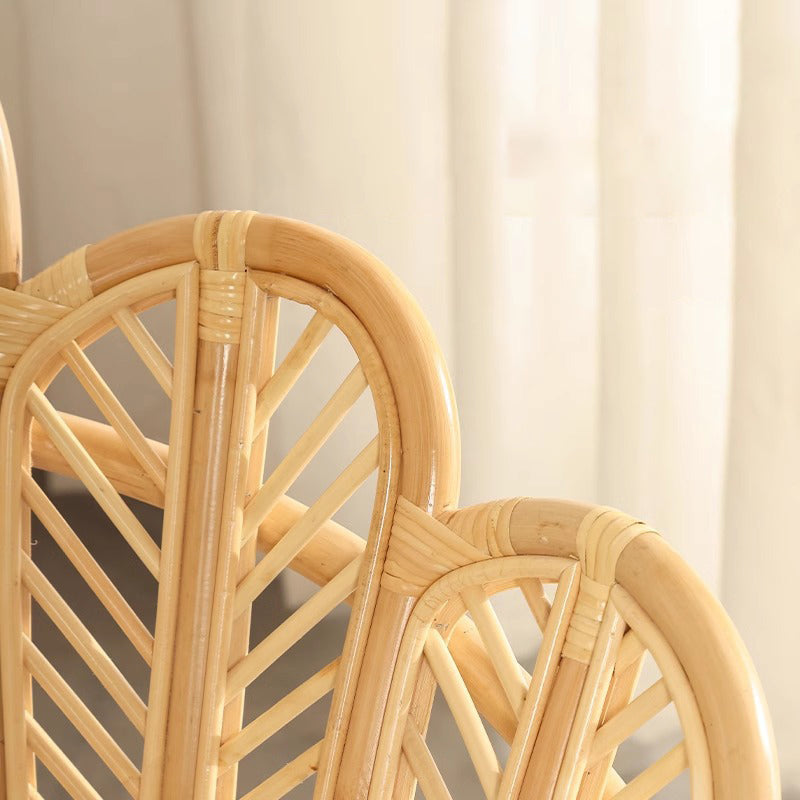 Handcrafted Indonesian Rattan Accent Chair - Boho Handwoven And Breathable Comfort For Living Room & Bedroom Lumendat