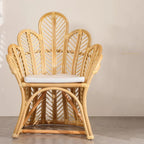 Handcrafted Indonesian Rattan Accent Chair - Boho Handwoven And Breathable Comfort For Living Room & Bedroom Lumendat