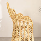 Handcrafted Indonesian Rattan Accent Chair - Boho Handwoven And Breathable Comfort For Living Room & Bedroom Lumendat