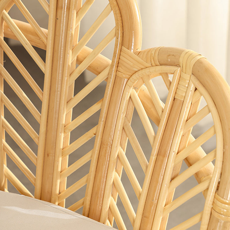 Handcrafted Indonesian Rattan Accent Chair - Boho Handwoven And Breathable Comfort For Living Room & Bedroom Lumendat