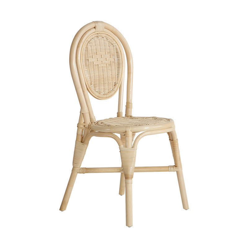 Premium Handcrafted Natural Rattan Dining Chair - Farmhouse Stylish, Breathable, And Long-lasting For Dining Room Lumendat