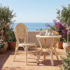 Premium Handcrafted Natural Rattan Dining Chair - Farmhouse Stylish, Breathable, And Long-lasting For Dining Room Lumendat