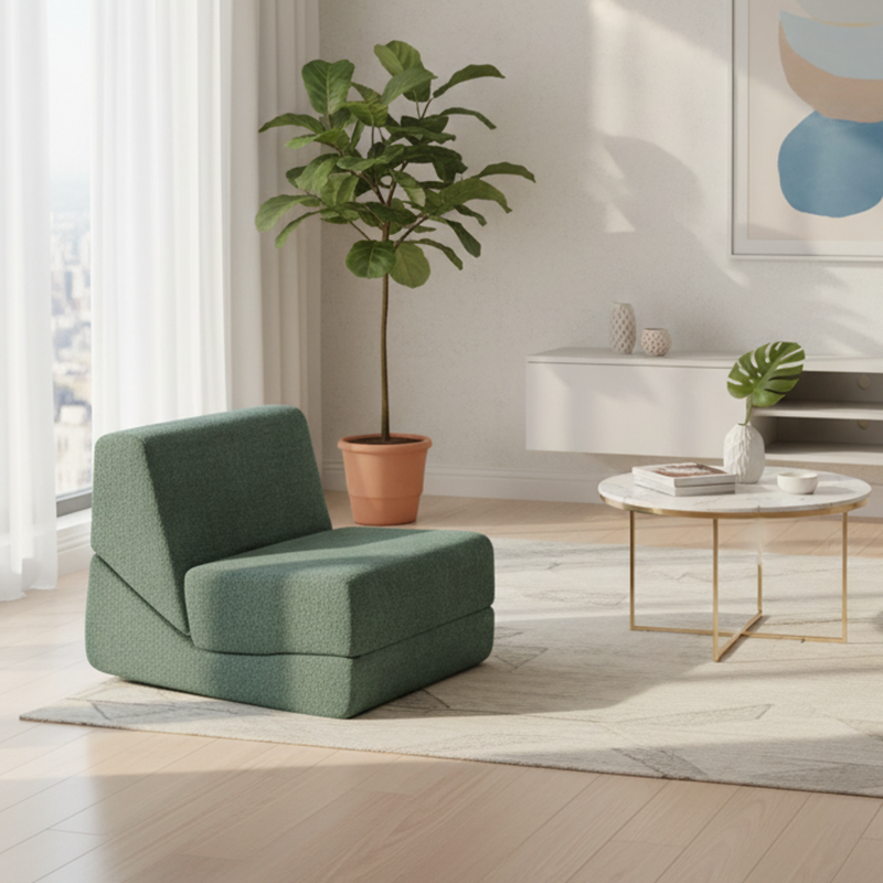 Flexible Space-Saving Compressed Sofa - Nordic Compressible, Frame-Free, 35D High Resilience Sponge For Comfort For Living Room & Bedroom Lumendat