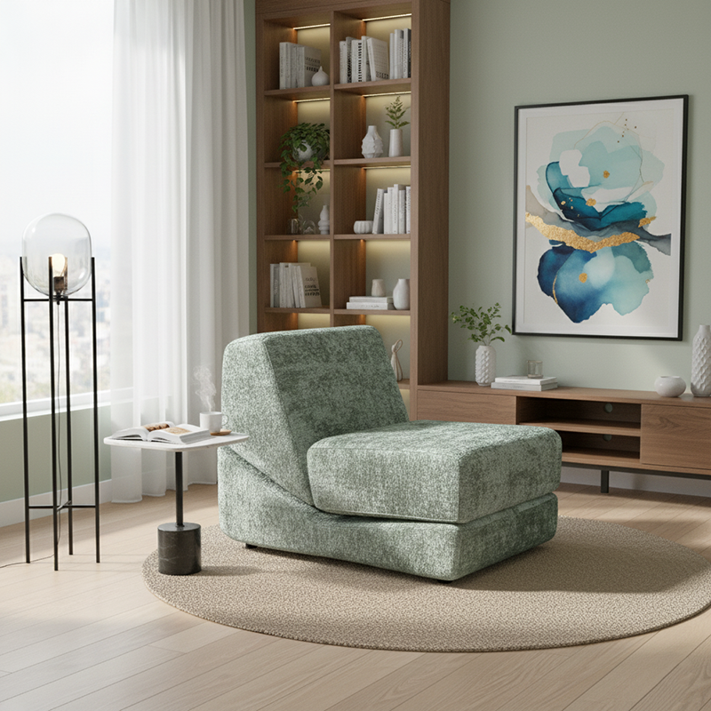 Flexible Space-Saving Compressed Sofa - Nordic Compressible, Frame-Free, 35D High Resilience Sponge For Comfort For Living Room & Bedroom Lumendat
