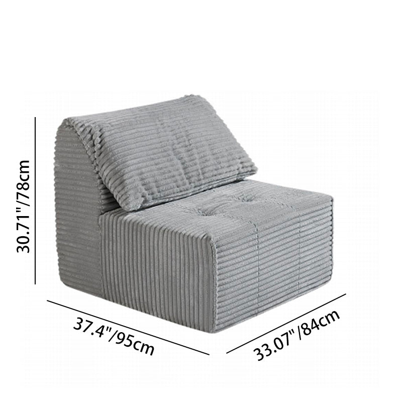 Flexible & Compact Compressible Sofa - Nordic 35D High Resilience Sponge, Frame-Free, Space-Saving For Living Room & Bedroom Lumendat