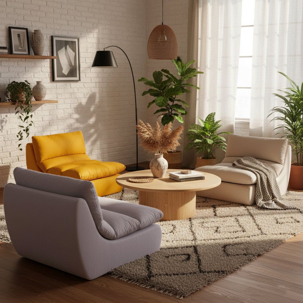 35D Sponge Compressible Sofa - Nordic Perfect Blend Of Comfort, Sustainability, And Convenience For Living Room & Bedroom Lumendat