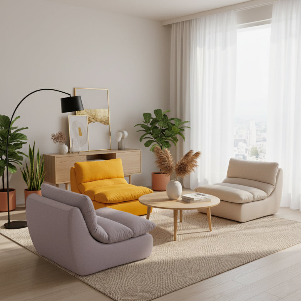 35D Sponge Compressible Sofa - Nordic Perfect Blend Of Comfort, Sustainability, And Convenience For Living Room & Bedroom Lumendat