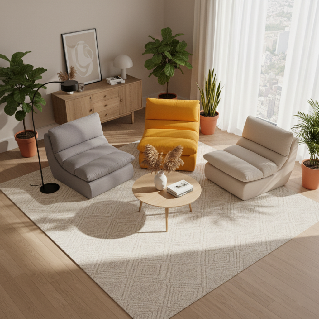 35D Sponge Compressible Sofa - Nordic Perfect Blend Of Comfort, Sustainability, And Convenience For Living Room & Bedroom Lumendat