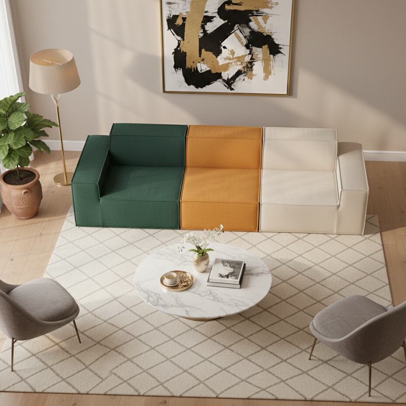 Multi-Functional Compressible Sofa - Nordic Perfect For Small Spaces & Easy Storage For Living Room & Bedroom Lumendat