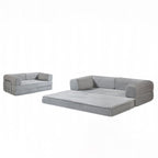 Space-Saving Compression Sofa Bed - Nordic Comfortable, Supportive & No Assembly Required For Living Room & Bedroom Lumendat
