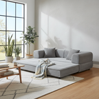Space-Saving Compression Sofa Bed - Nordic Comfortable, Supportive & No Assembly Required For Living Room & Bedroom Lumendat