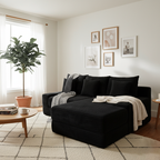 Multifunctional Space-Efficient Compression Sofa - Nordic Ergonomic Design With 35D High-Resilience Sponge Lumendat