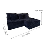 Multifunctional Space-Efficient Compression Sofa - Nordic Ergonomic Design With 35D High-Resilience Sponge Lumendat