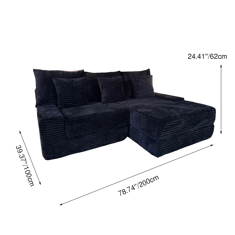 Multifunctional Space-Efficient Compression Sofa - Nordic Ergonomic Design With 35D High-Resilience Sponge Lumendat