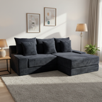 Multifunctional Space-Efficient Compression Sofa - Nordic Ergonomic Design With 35D High-Resilience Sponge Lumendat