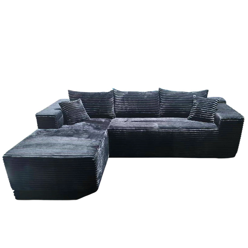 Compact 35D High-Resilience Foam Compression Sofa - Nordic Soft Corduroy Fabric Easy Storage For Living Room & Bedroom Lumendat