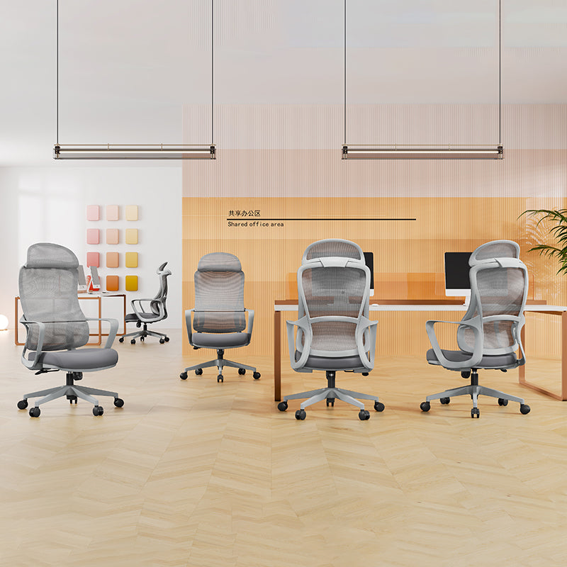 Stylish & Comfortable High Back Desk Chair - Minimalist Breathable Mesh & Premium Lumbar Support For Home Office Lumendat