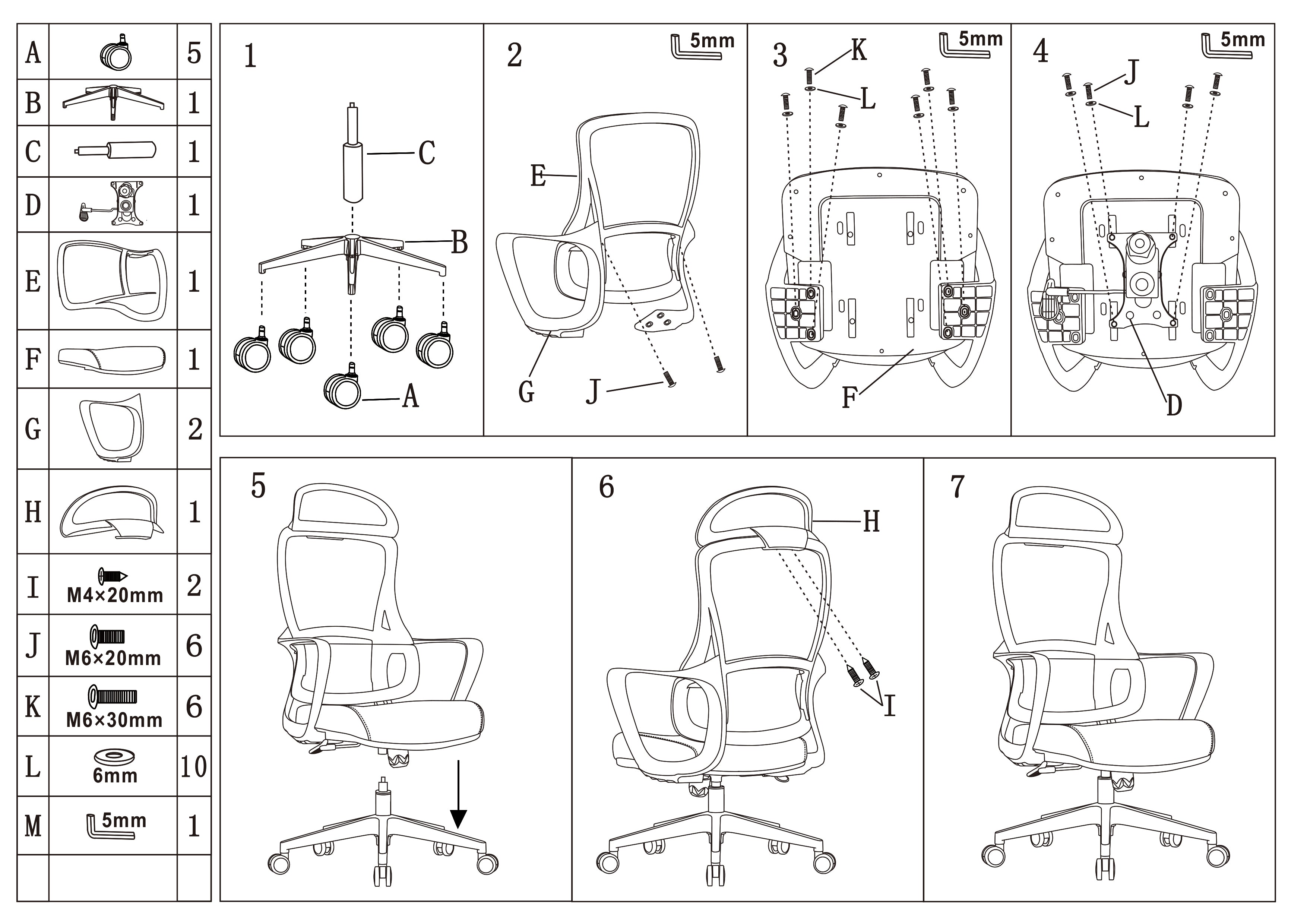 Stylish & Comfortable High Back Desk Chair - Minimalist Breathable Mesh & Premium Lumbar Support For Home Office Lumendat