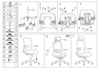 Premium Ergonomic Office Desk Chair - Minimalist High-Back Manager Chair With 2D Headrest & SGS Certified Gas Lift For Home Office Lumendat