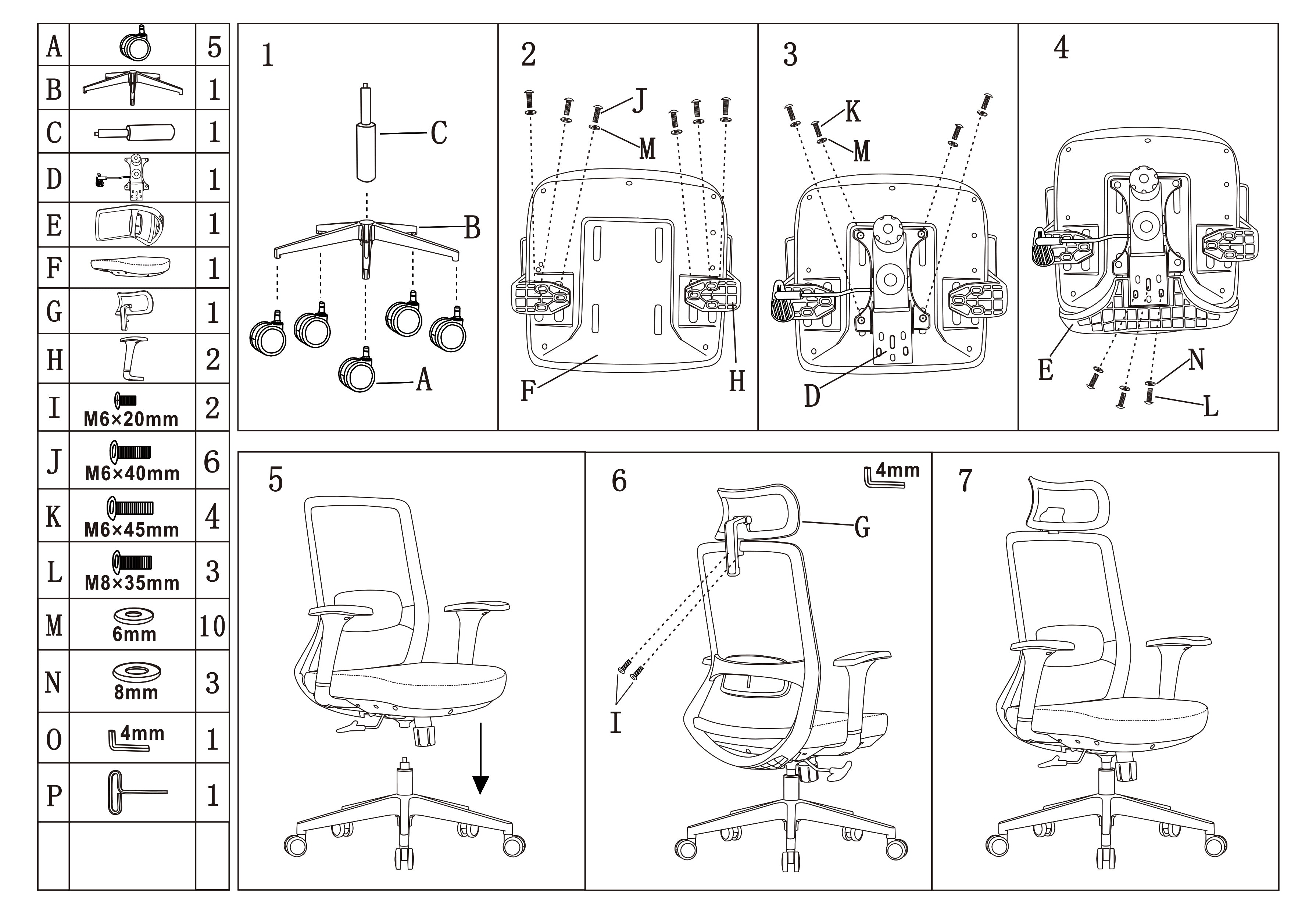 Premium Ergonomic Office Desk Chair - Minimalist High-Back Manager Chair With 2D Headrest & SGS Certified Gas Lift For Home Office Lumendat