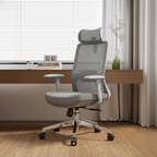 Ergonomic Adjustable Manager Desk Chair - Minimalist Durable High-Back Chair With 4D Adjustable Armrests & Silent Casters For Home Office Lumendat