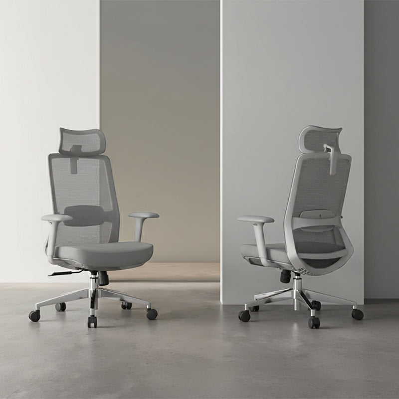 Ergonomic Adjustable Manager Desk Chair - Minimalist Durable High-Back Chair With 4D Adjustable Armrests & Silent Casters For Home Office Lumendat