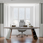 Ergonomic Adjustable Manager Desk Chair - Minimalist Durable High-Back Chair With 4D Adjustable Armrests & Silent Casters For Home Office Lumendat