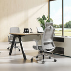 Ergonomic Adjustable Manager Desk Chair - Minimalist Durable High-Back Chair With 4D Adjustable Armrests & Silent Casters For Home Office Lumendat