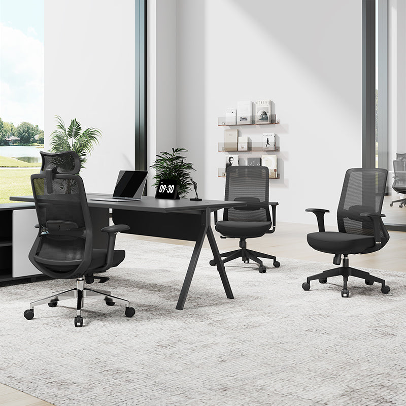 Premium Ergonomic High-Back Executive Desk Chair - Minimalist High-Back Chair With Adjustable Features & BIFMA Certified Casters For Home Office Lumendat