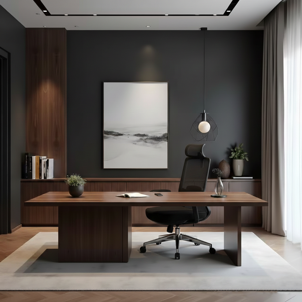 Premium Ergonomic High-Back Executive Desk Chair - Minimalist High-Back Chair With Adjustable Features & BIFMA Certified Casters For Home Office Lumendat