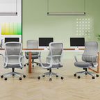 High-Quality Ergonomic Breathable Mesh Desk Chair - Minimalist Comfortable & Durable Office Chair With Lumbar Support & Silent Casters For Home Office Lumendat