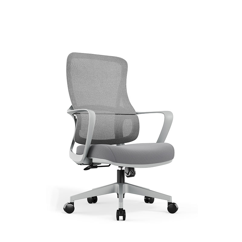 High-Quality Ergonomic Breathable Mesh Desk Chair - Minimalist Comfortable & Durable Office Chair With Lumbar Support & Silent Casters For Home Office Lumendat
