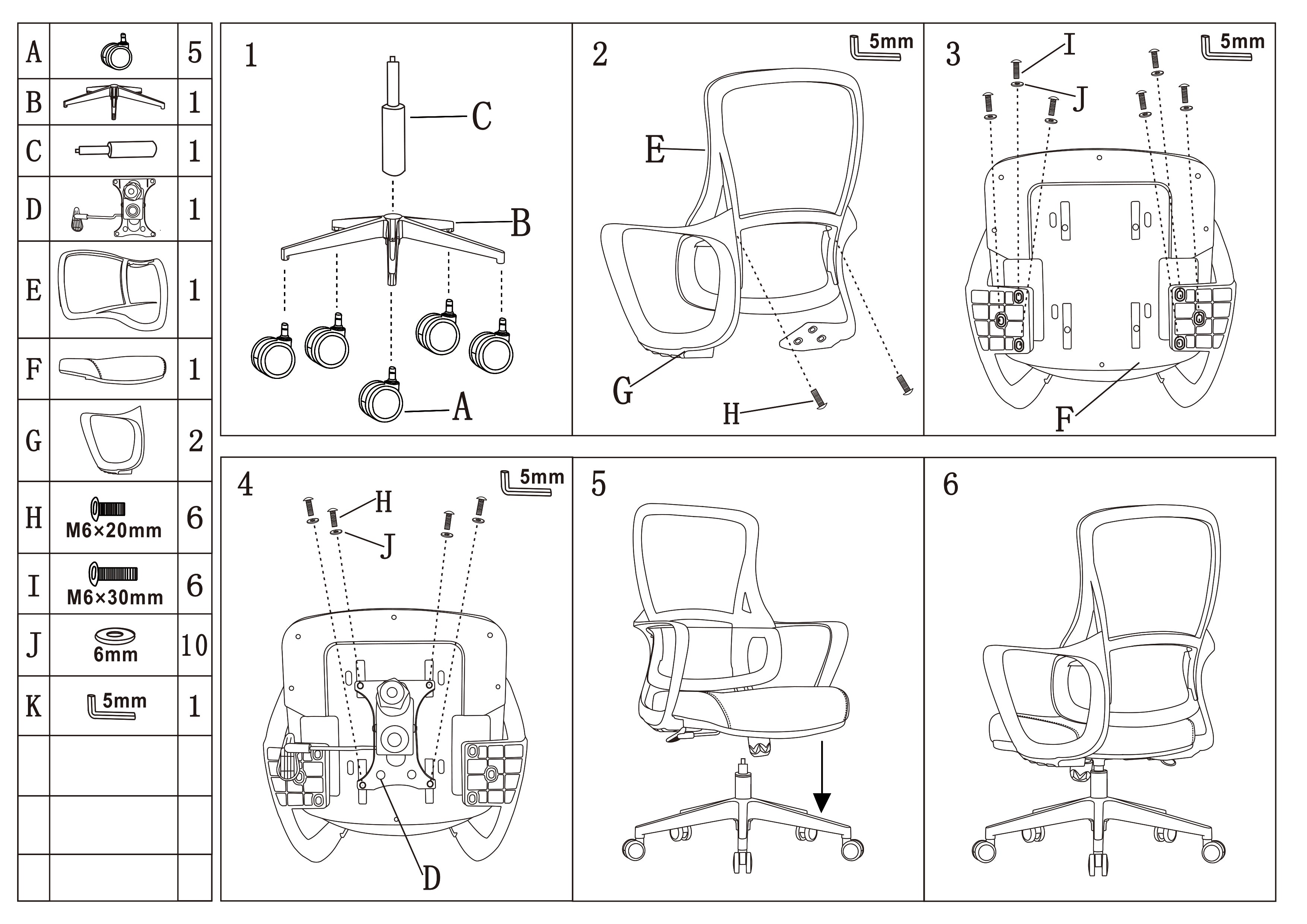 High-Quality Ergonomic Breathable Mesh Desk Chair - Minimalist Comfortable & Durable Office Chair With Lumbar Support & Silent Casters For Home Office Lumendat
