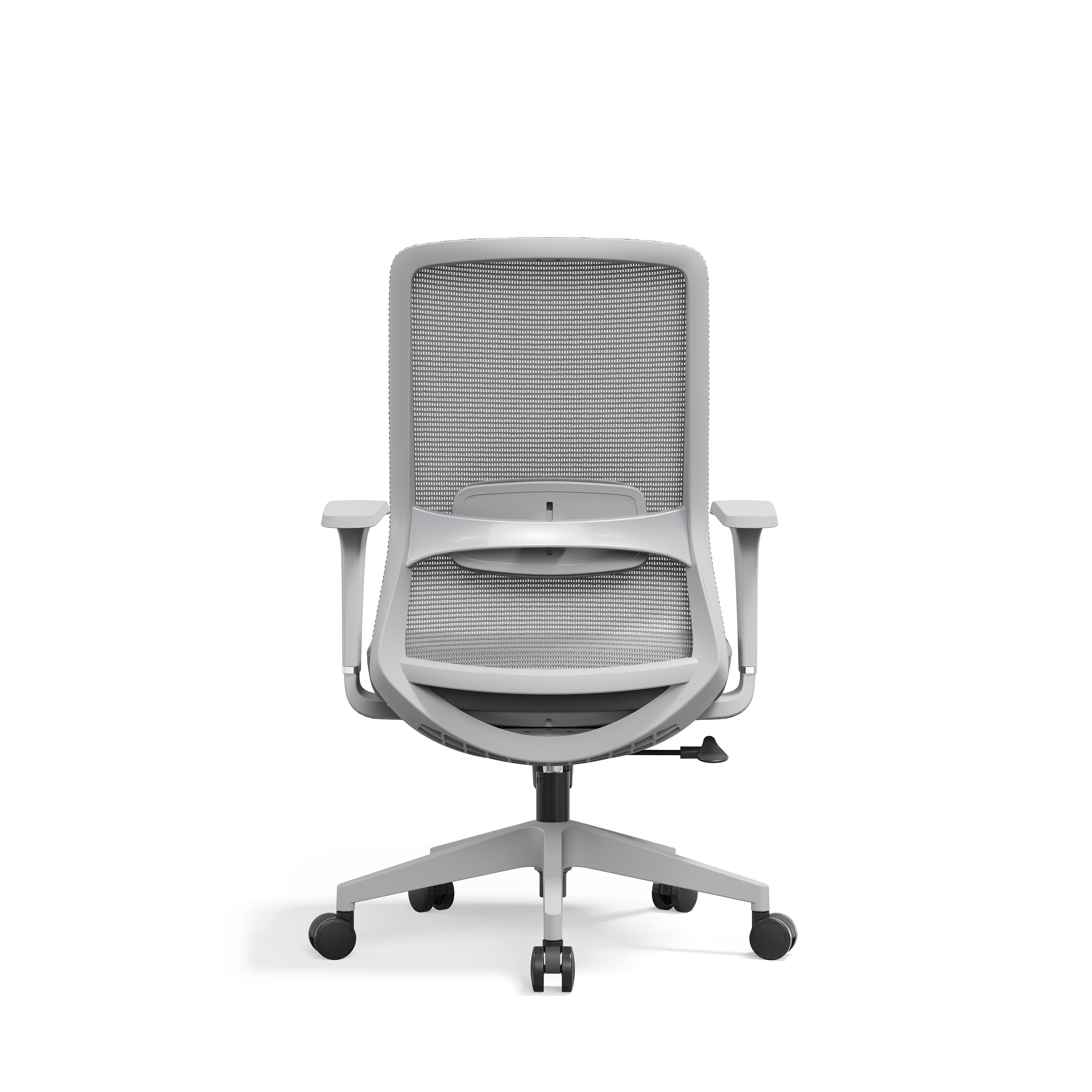 Ergonomic Mid-Back Desk Chair - Minimalist Office Chair With Adjustable Lumbar Support & Memory Sponge Seat For Home Office Lumendat