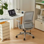 Ergonomic Mid-Back Desk Chair - Minimalist Office Chair With Adjustable Lumbar Support & Memory Sponge Seat For Home Office Lumendat