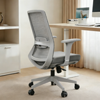 Ergonomic Mid-Back Desk Chair - Minimalist Office Chair With Adjustable Lumbar Support & Memory Sponge Seat For Home Office Lumendat