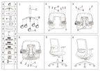 Ergonomic Mid-Back Desk Chair - Minimalist Office Chair With Adjustable Lumbar Support & Memory Sponge Seat For Home Office Lumendat