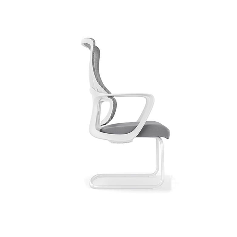Modern Fixed Armrests Mesh Fabric Desk Chair - Minimalist Lumbar Support & Durable A3 Steel Frame For Home Office Lumendat