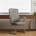 Premium Gray Executive Back Support & Stylish Design Desk Chair - Minimalist Chair With Ergonomic Breathable Mesh For Home Office Lumendat