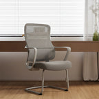 Premium Gray Executive Back Support & Stylish Design Desk Chair - Minimalist Chair With Ergonomic Breathable Mesh For Home Office Lumendat
